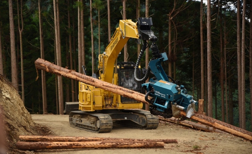 プロセッサーでの造林